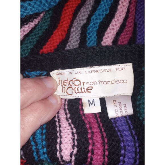 Vintage 70's Helga Howie San Francisco Wool Sweater - M - Picture 7 of 8